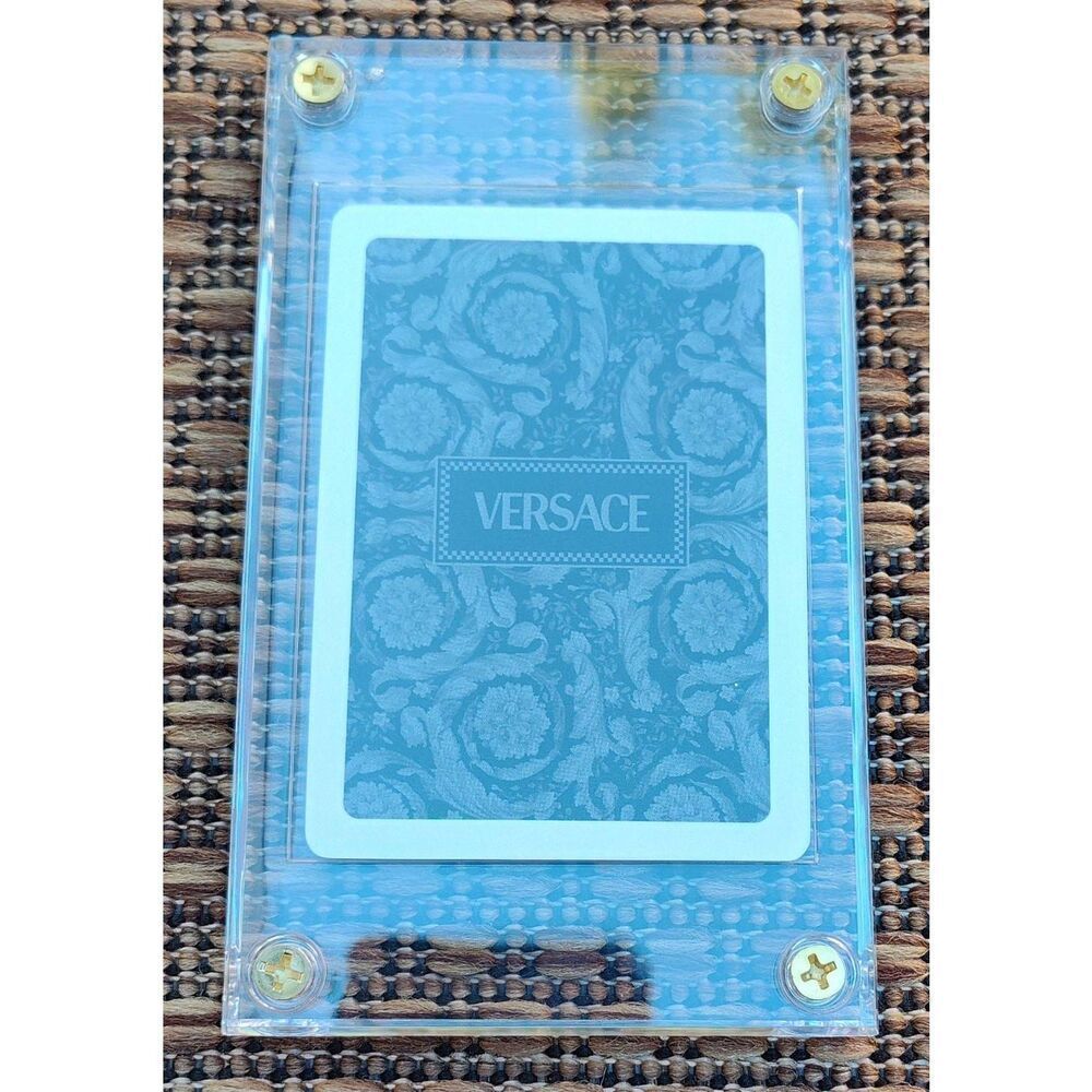 VERSACE DESIGNER AUTHENTIC PLAYING CARD NEW IN PROTECTIVE COVER 10 OF DIAMONDS